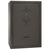 Liberty Fatboy Jr. gun safe in a gray marble finish, door closed, highlighting its robust steel body and spacious, high-capacity design.