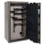 Franklin Series | Level 5 Security | 110 Minute Fire Protection | 40 | DIMENSIONS: 66.5"(H) X 36"(W) X 27.5"(D*) | Gray Gloss | ProFlex Modular Shelving - Open Door Empty 